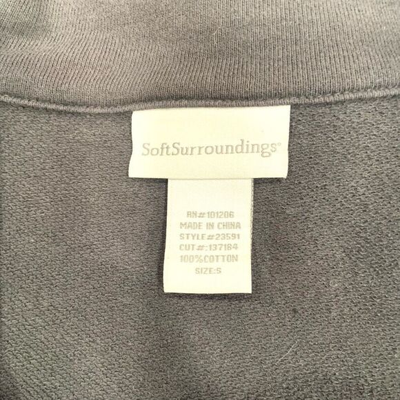 SOFT SURROUNDINGS French Terry Victorian Jacket - Picture 6 of 8